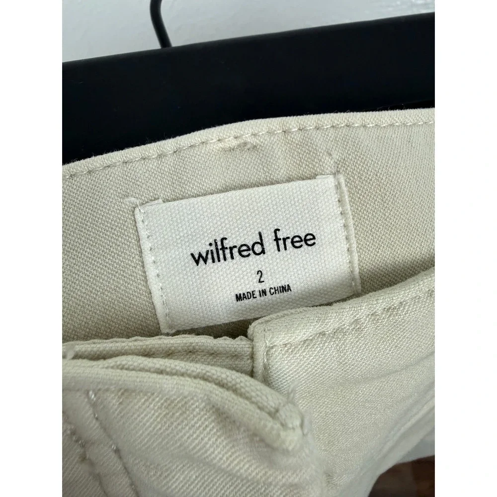 Aritzia Wilfred Free Ascendant Pants Light Birch Cream Women 2 Wide Leg